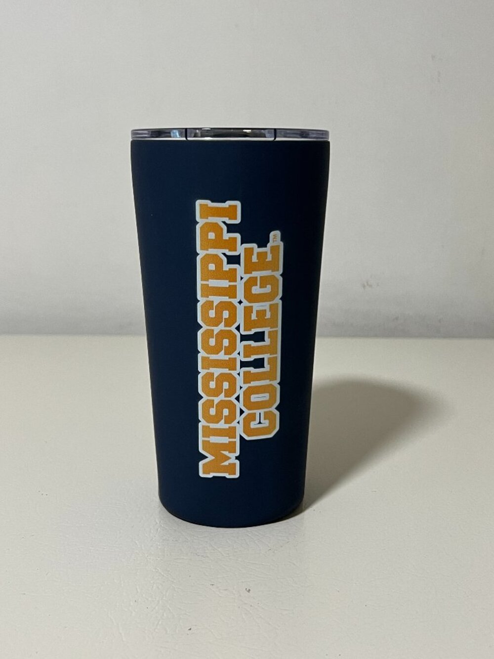Mississippi College 15 oz Navy Blue Tumbler - Insulated Travel Mug